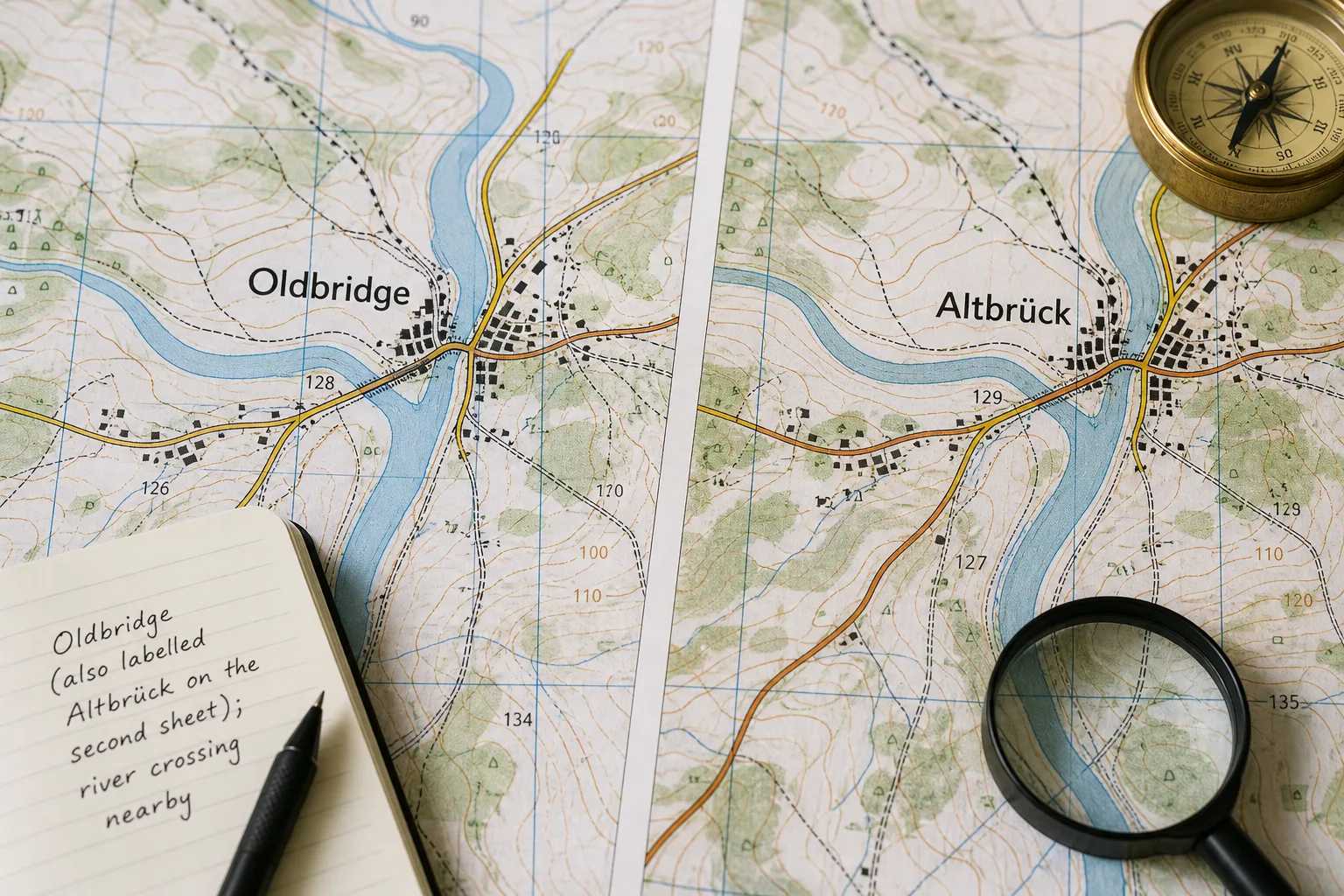 AI-generated editorial illustration for Why Place-Names Change at the Edge of a Map